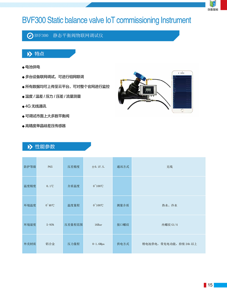 BVF300 静态平衡阀物联网调试仪